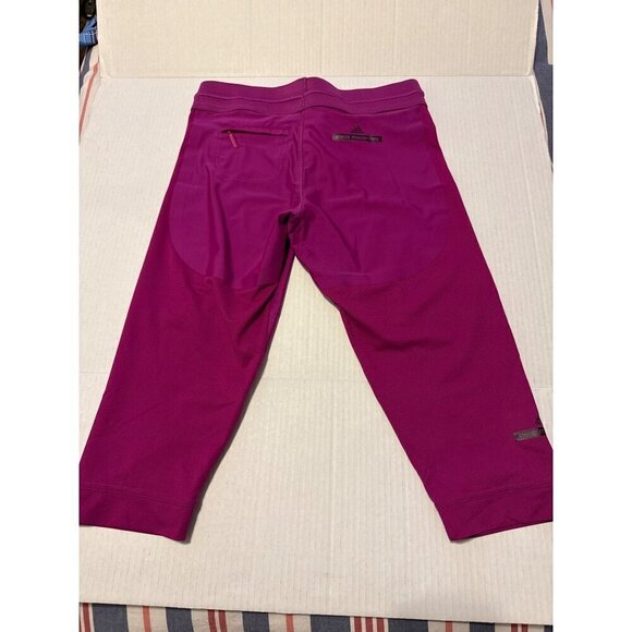 Adidas "Stella McCartney" Women's Shiny Legging 3/4 Pants Sport Capri Fusia Smal - Picture 2 of 16